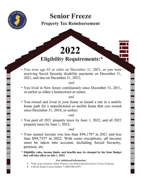 nj senior property tax freeze 2023